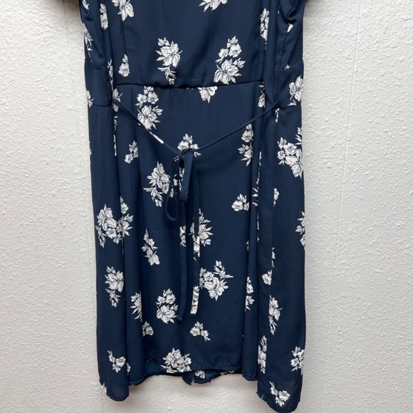 Abercrombie & Fitch Floral Babydoll Dress Womens Large Cottagecore Beach Coastal - Picture 7 of 11